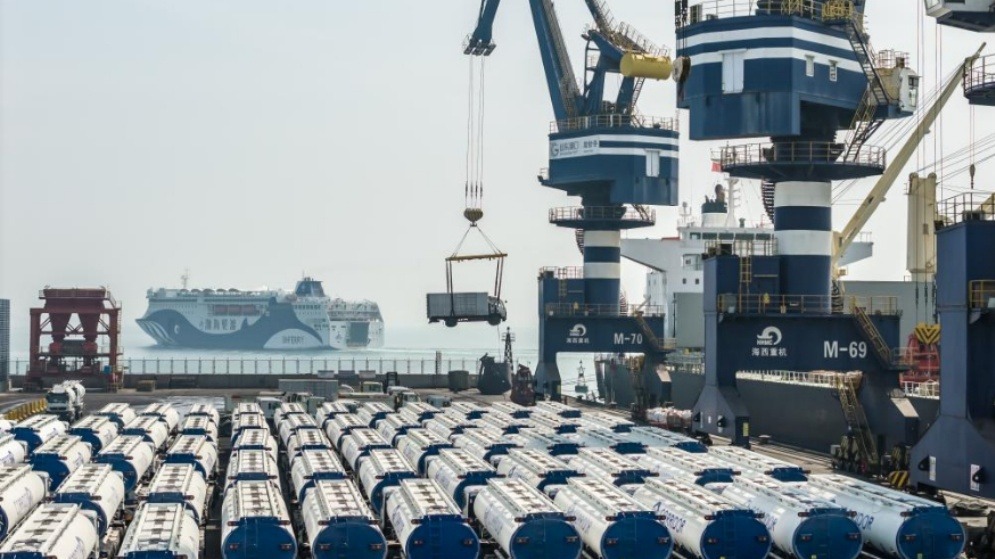 烟台港中非件杂货班轮航线发运量增长显著