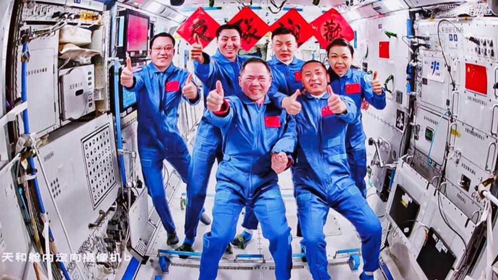 神舟二十三号｜神舟二十三号航天员乘组顺利进驻“天宫” 中国航天员完成第8次“太空会师”