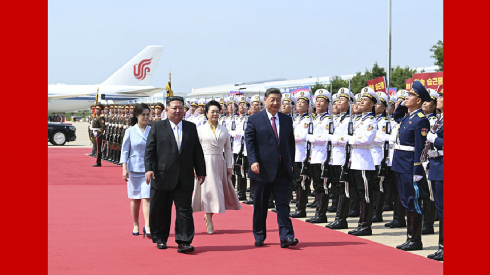 新华图讯丨习近平出席金正恩举行的欢送仪式