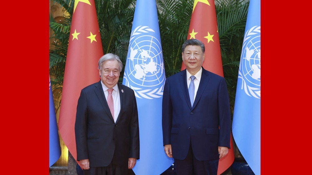 新华图讯丨习近平会见联合国秘书长古特雷斯