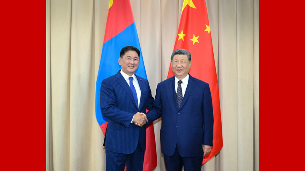新华图讯丨习近平会见蒙古国总统呼日勒苏赫