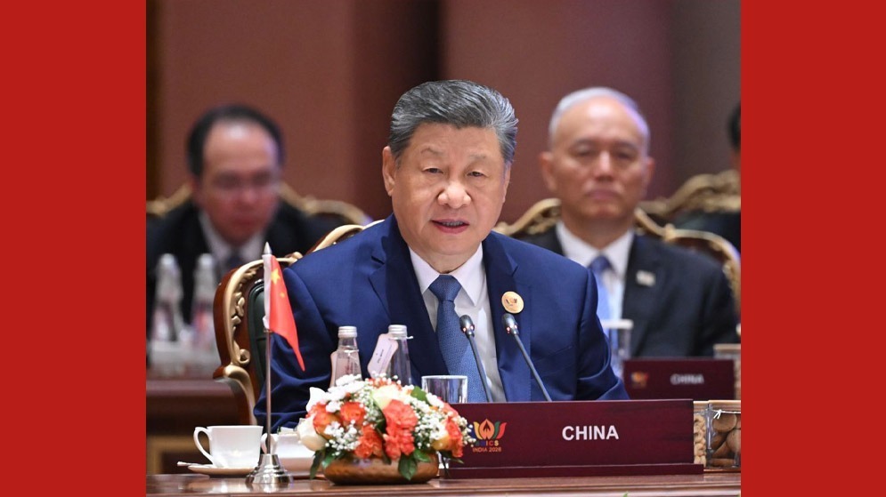 新华图讯丨习近平出席金砖国家领导人第十八次会晤第一阶段会议并发表重要讲话